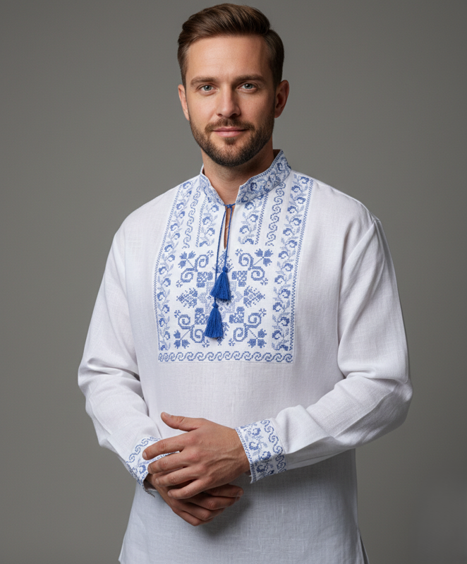 Vyšívaná pánska košeľa