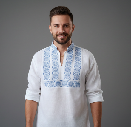 Pánska Vyšívaná košeľa